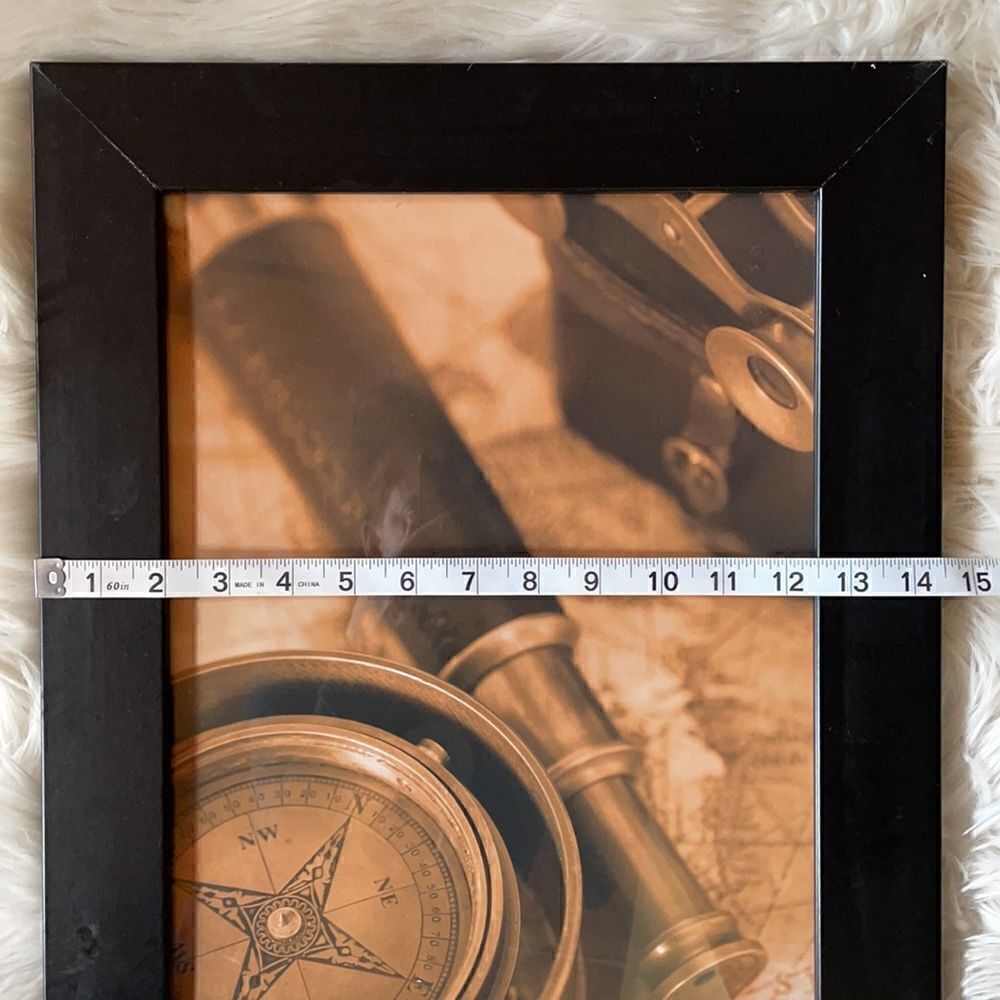 Vintage Inspired Nautical Print in Black Wooden Framed (17.5x14.5) - Picture 6 of 14